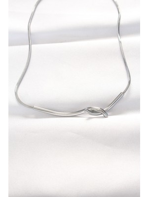 Egecen 316L Çelik Silver Renk Kolye 5886 - EC001Z-55WX30