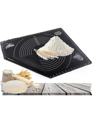 BYZM Silikon Çok Amaçlı Geniş Hamur Matı Hamur Açma Matı 40*50 cm
