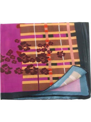 BYZM Çiçek Desenli Zr Şifon Fular 50*50 cm