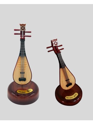 BYZM Klasik Ud Figürlü Melodili Müzik Kutusu Şık Hediyelik