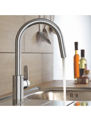 Grohe Grohe Get Spiralli Tek Kumandalı Eviye Bataryası