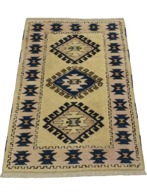 Kilim Antik El Dokuma Izmir Antik Yörük Yün Halı 1632 - Yeni - Çok Renkli