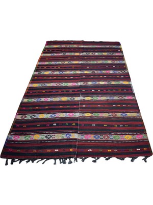 Zehra Abla Halı El Dokuma Şaheser Adıyaman Yün Kilim 7407