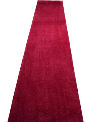 Kilim Antik El Dokuma Tek Renk Burdur Yolluk Yün Halı 1637 - Yeni - Kırmızı