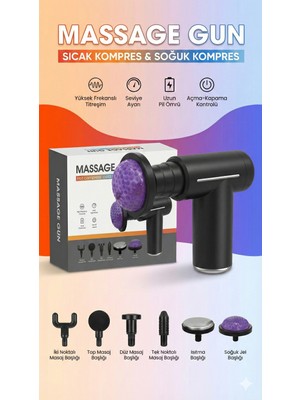 Aesco Sıcak ve Soğuk Terapili Masaj Sı - Şarjlı Isıtmalı Masaj  - Sporcu Masaj Aleti