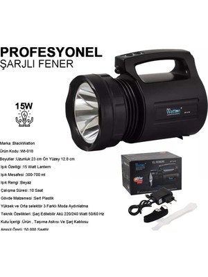 Aesco WT-018 Profesyonel Büyük Cı Feneri