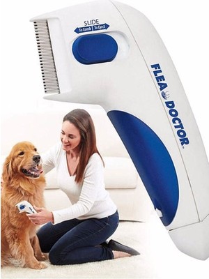 Aesco Flea Dtor Kedi ve Köpekler Için Pilli Pire Tarağı