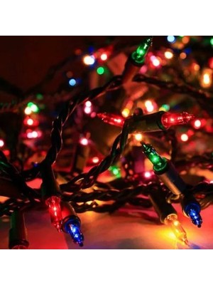 Aesco 30 Ledli Pirinç Renkli Yılbaşı Ağacı Işığı