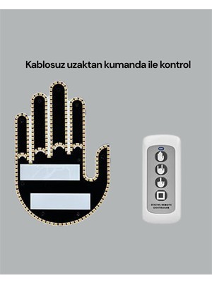 Aesco Aracınız Için Eğlenceli ve Güvenli Iletişim: LED Jest Lambası, Uzaktan Kumandalı, Kolay Montaj - Lisinya