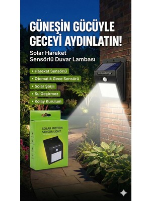 Aesco 20 Ledli Hareket Sensörlü Dış Mekan Solar Lamba