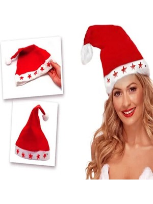 Aesco Yılbaşı Özel Işıklı Noel Baba Şapkası