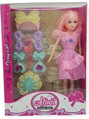 Aesco Prenses Bebek Makyaj Seti - Pembe - 1 Adet