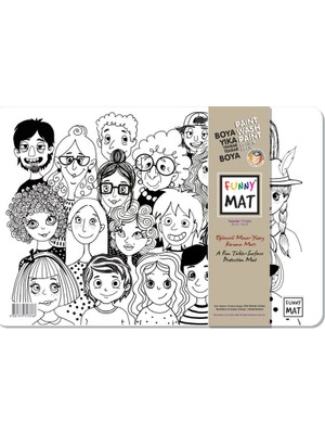 Aesco Funny Mat Insanlar / People 25 x 35 cm