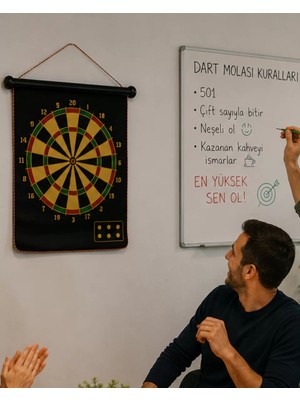 Aesco Aile ve Arkadaş Oyunları Için Manyetik Dart Tahtası 6 Ok Dahil