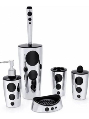 Aesco Punto 5 Parça Banyo Seti Krom ROYALEKS-F326