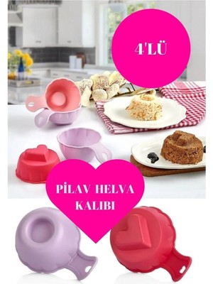 Aesco Pratik Pilav ve Tatlı Kalıbı 4 Adet Pilav ve Tatlı Şekillendirici