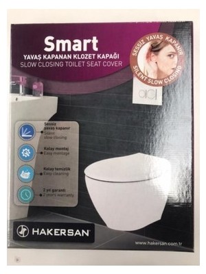 Aesco Klozet Kapağı Hakersan Smart Yavaş Kapanan Yuvarlaktip