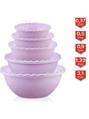 Aesco 5’li Tırtıllı Yuvarlak Badya ROYALEKS-MRD809