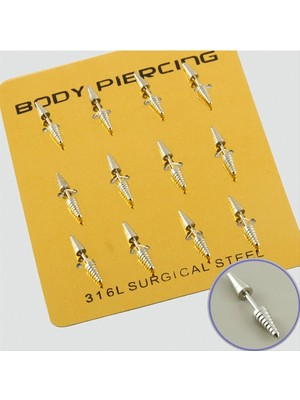 Aesco Vidalı Çelik Piercing 1 Adet