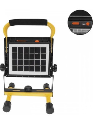 Aesco Mey Ithalat® Solar ve USB Şarjlı Güçlü LED Çalışma Lambası Ayarlanabilir Açılı Kamp Feneri