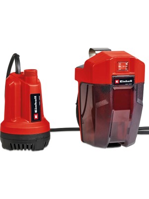 Nacario Einhell Akülü Dalgıç Pompa - Temiz Su Ge-Sp 18 Li-Solo Power X-Change (Lityum-Iyon, 18 V, Maks. 8 M Yükselme, Maks. 5000 L/saat Su Aktarımı, 5 M Bağlantı Kablosu) - 4181500