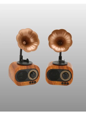 Urfakent Retro Tasarımlı Mini Bluetooth Hoparlör ve Fm Radyo Çoklu Medya Yeni Nesil