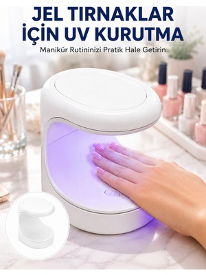 tp Kalıcı Oje Kurutucu Uv LED Teknolojisi Taşınabilir Mini Tırnak Kurutucu Yeni Nesil - Lisinya