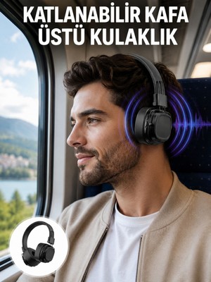 tp Ergonomik Konforlu Kablosuz Kulak Üstü Bluetooth Kulaklık Yeni Nesil - Lisinya