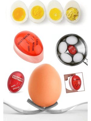 Nacario Renk Değiştiren Yumurta Zamanlayıcı Yumurta Haşlama Derecesi Dublör Yumurta Pişirme Aleti Egg Timer