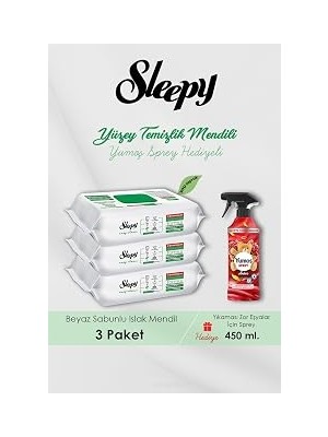 Nacario Sleepy 300 Adet Easy Clean Havlu, Amber Oda Kokusu Hediyeli