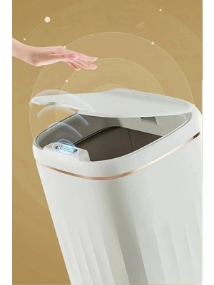 Ronanna Buğz Temassız Sensörlü 20 Litre Çöp Kovası Uv Işıklı Koku Geçirmez Mutfak Banyo Kullanımı