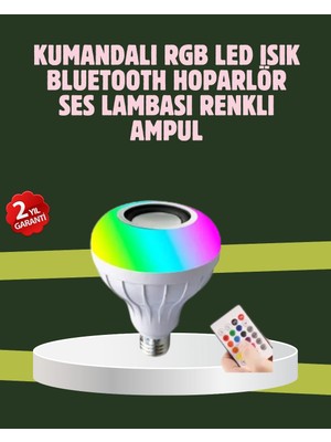 Eco Lounge Hoparlörlü LED Ampul – Ev ve Ofis Için Akıllı Aydınlatma Çözümü