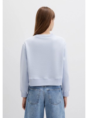 Mavi Bisiklet Yaka Mavi Sweatshirt 1S10387-89201