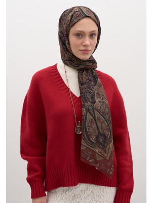 Fresh Scarfs Slyvie Desen Şal Kiremit