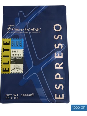 Frances %100 Arabica Elite Blue Espresso | 1000 gr | Yüksek Gövde,düşük Asidite