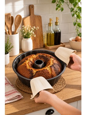 Porsima 33006-1 Silikon Fırın Eldiveni Isı Yalıtımlı Mikrodalga Fırın Tencere Tepsi Tutacağı Krem
