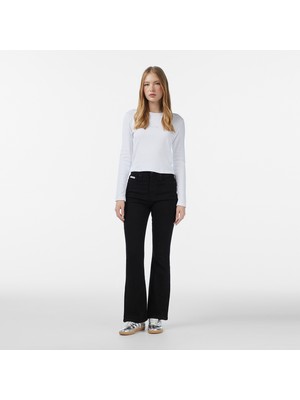 Calvin Klein High Rise Flare Classic Black Kadın Siyah Jean