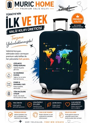 Muric Home Valiz Kılıfı Bavul Koruyucu