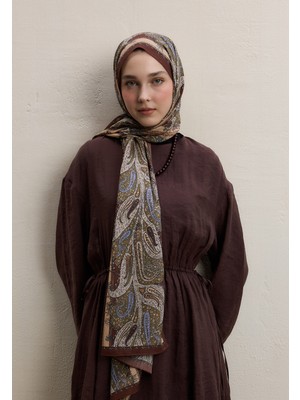 Fresh Scarfs Paisley Elegance Desen Şal Bakır