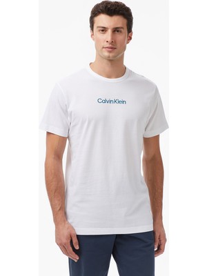 Calvin Klein Crew Neck Erkek Beyaz Pijama