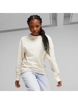 Puma Better Essentıals Crew Kadın Bej Sweatshirt