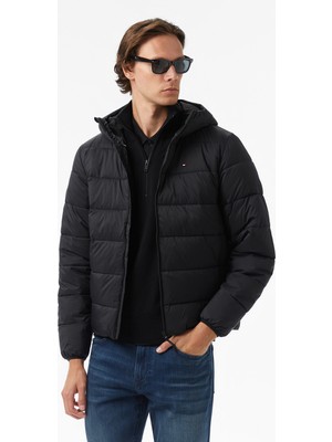 Tommy Hilfiger Mid Weight Erkek Siyah Ceket