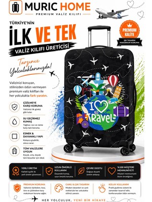 Muric Home Valiz Kılıfı Bavul Koruyucu
