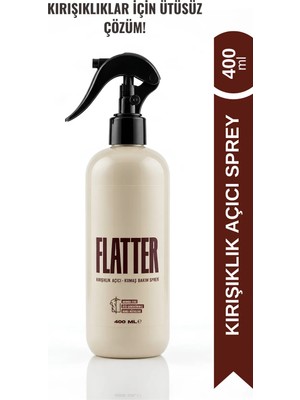 Flatter Kırışıklık Açıcı Kumaş Bakım Spreyi 400 ml Soft Koku ile Anında Etki Sağlar
