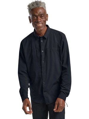 Jack Wolfskin Sierra Canyon Ls M Lacivert Erkek Gömlek