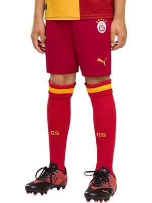 Puma Gsk Shorts Replica Jr Sarı-Kırmızı Çocuk Şort