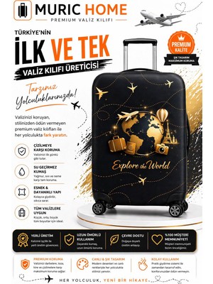 Muric Home Valiz Kılıfı Bavul Koruyucu