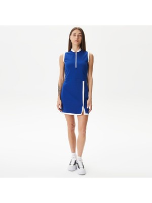 Lacoste Kadın Flare Fit Lacivert Elbise