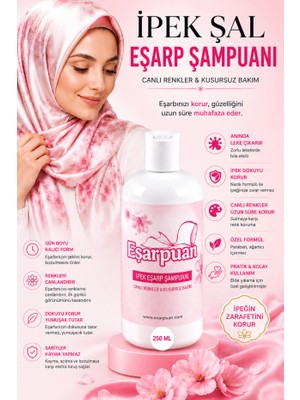 EŞARPUAN İpek Şal Eşarp Şampuanı- Anında Leke Çıkaran Solüsyon- 250 ML