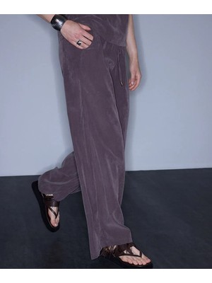 İpekyol Belden Bağlamalı Wide Leg Pantolon IS1260003434074